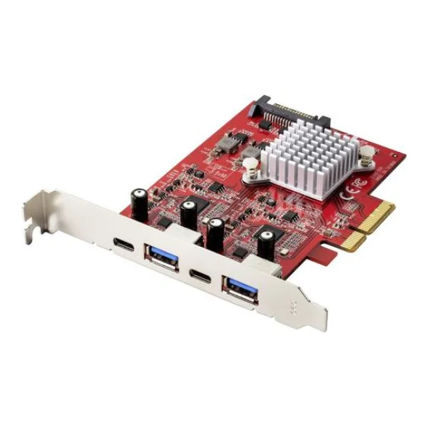 Renkforce RF-4679642 2+2 Port USB 3.2 Gen 2 Controllerkarte USB-A (USB 3.2 Gen 2), USB-C® PCIe