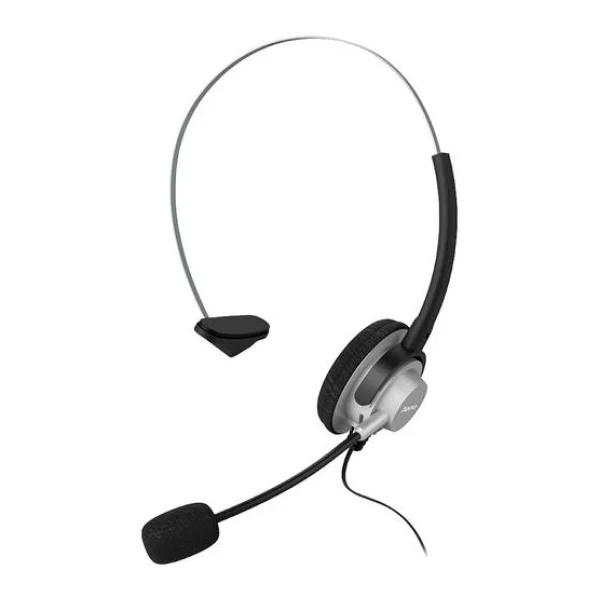Hama In-Ear-Headset On Ear Headset kabelgebunden Mono Schwarz/Silber Lautstärkeregelung Telefon