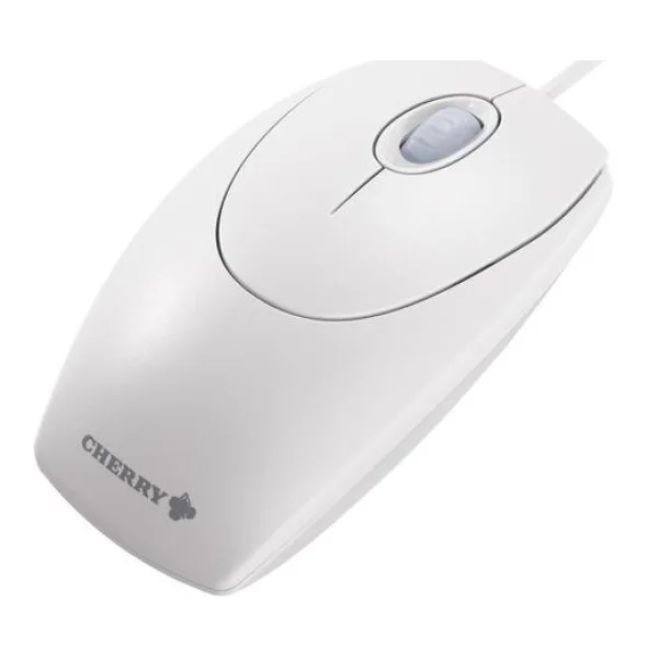 CHERRY Wheelmouse Maus USB Optisch Hellgrau 3 Tasten 1000 dpi
