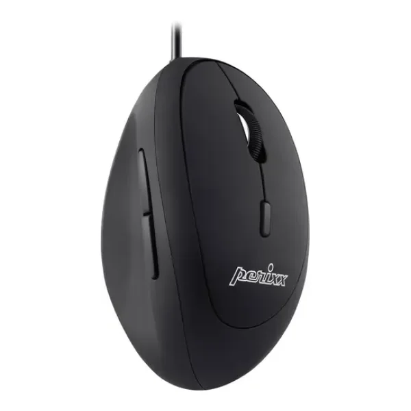 Perixx Perimice-519 Ergonomische Maus USB Optisch Schwarz 6 Tasten 1600 dpi Ergonomisch