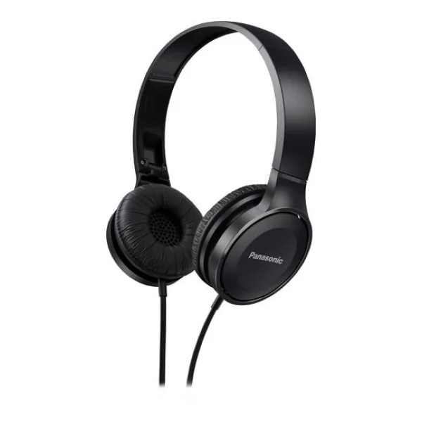Panasonic RP-HF100ME On Ear Kopfhörer kabelgebunden Schwarz Faltbar, Headset
