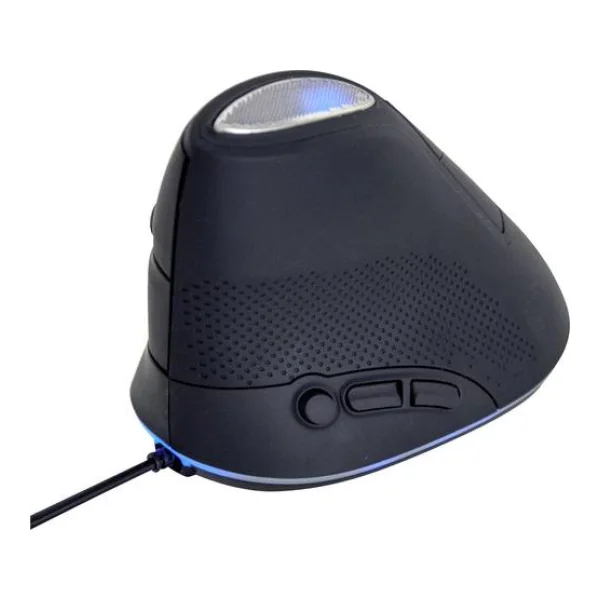 Gembird MUS-ERGO-03 Ergonomische Maus Kabelgebunden Optisch Grau 6 Tasten 800 dpi, 1600 dpi, 2400 dpi, 3200 dpi