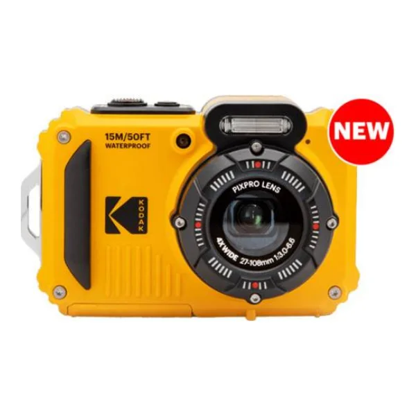 Kodak Pixpro WPZ2 Digitalkamera 15 Megapixel Opt. Zoom: 4 x Gelb inkl. Akku, inkl. Blitzgerät Bildstabilisierung, WiFi, Wasserdicht