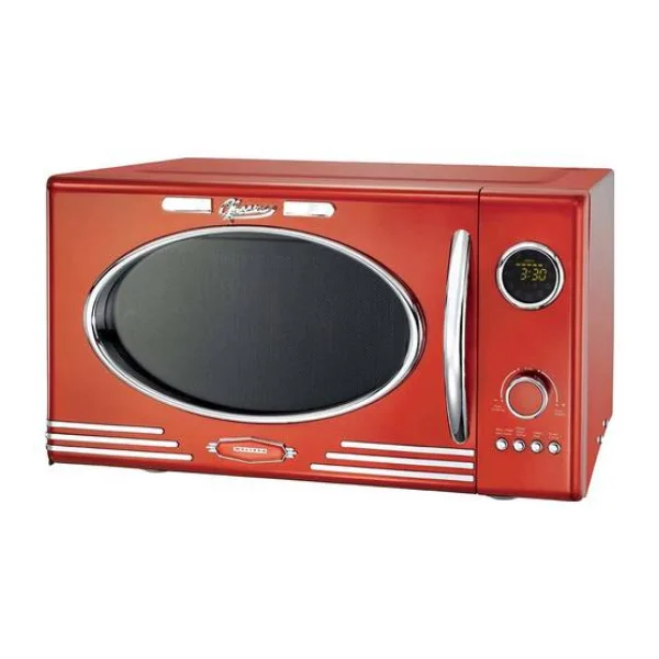 Melissa 16330129 Mikrowelle Chrom, Rot
