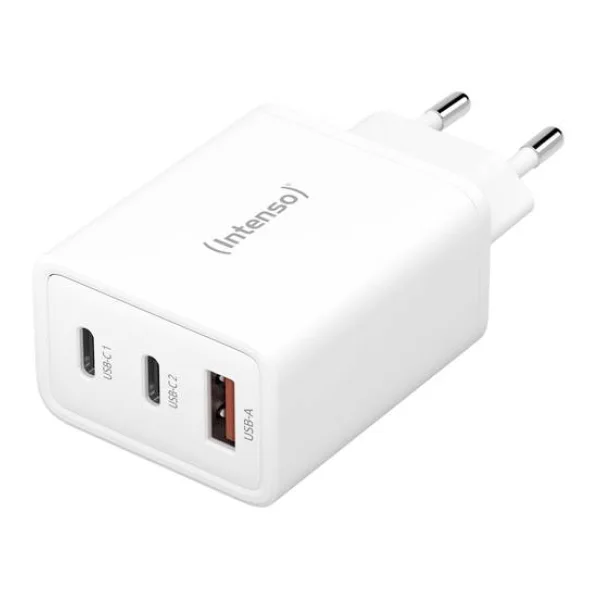 Intenso W65ACC GaN USB Ladegerät 65W 1x USB-A, 2x USB-C® USB PD Weiß Innenbereich GaN, USB Power Delivery (USB-PD)