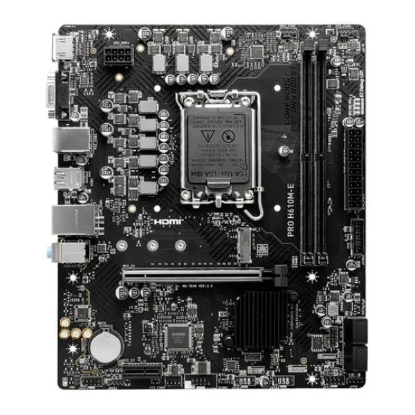 MSI PRO H610M-E Mainboard Sockel (PC) Intel® LGA 1700 Formfaktor (Details) Micro-ATX Mainboard-Chipsatz Intel® H610