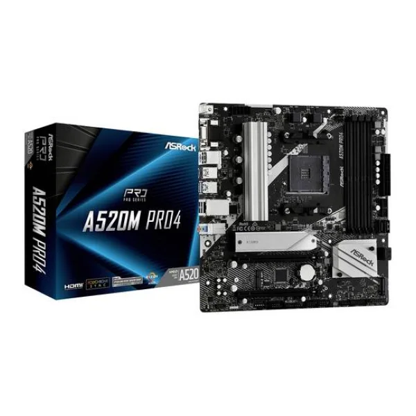ASRock A520M Pro4 Mainboard Sockel (PC) AMD® AM4 Formfaktor (Details) Micro-ATX