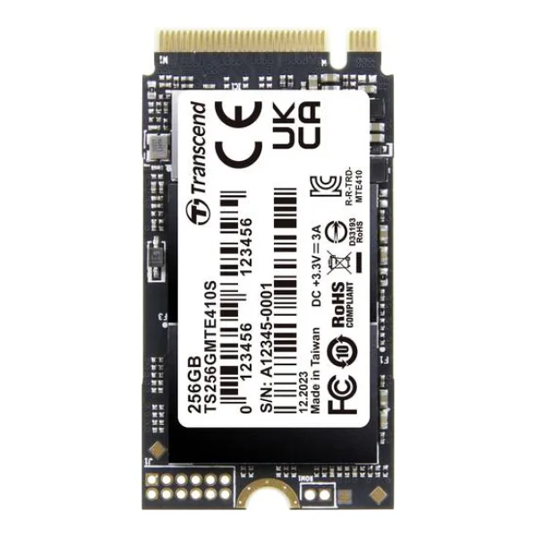 Transcend 256GB Interne M.2 SSD PCIe NVMe 4.0 x4 Retail TS256GMTE410S