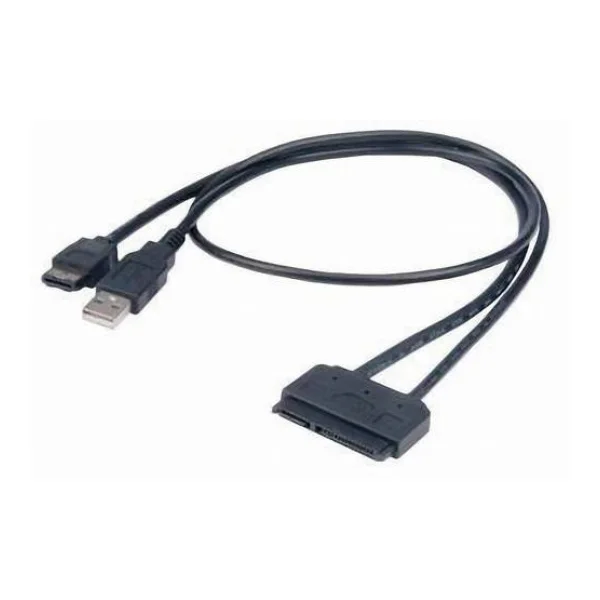 Akasa Festplatten/SSD Adapter [1x SATA-Kombi-Buchse 7+15pol. - 1x USB 2.0 Stecker A, eSATA-Stecker 7pol.] 0.40m