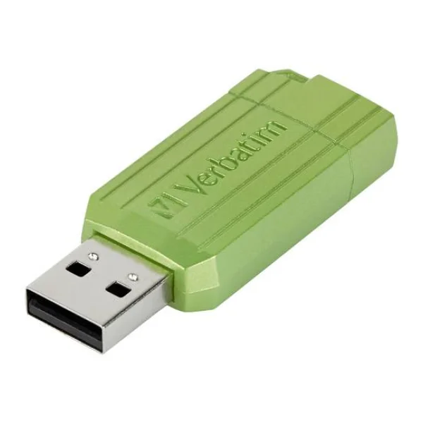 Verbatim USB DRIVE 2.0 PINSTRIPE USB-Stick 32GB Eucalyptus, Grün 49958 USB-A (USB 2.0)