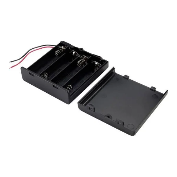 TRU COMPONENTS SBH341-1AS Batteriehalter 4x Mignon (AA) Kabel