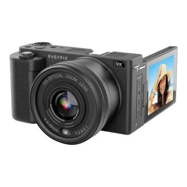 Easypix VX6430 Digitalkamera 64 Megapixel Opt. Zoom: 10 x Schwarz 4K-Video