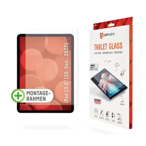DISPLEX Tablet Glass Displayschutzglas Apple iPad 10.9 (10. Gen, 2022) 1 St. Anti-Fingerprint, kratzfest 01754