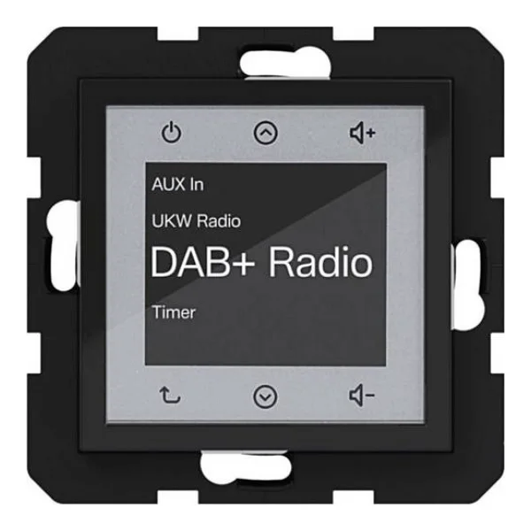 Hager Unterputz-Radio Nachtschwarz (glänzend) WAN6011BG 1St.
