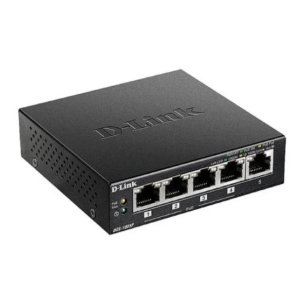 D-Link DGS-1005P/E DGS-1005P/E Netzwerk Switch 5 Port 1 / 10 GBit/s