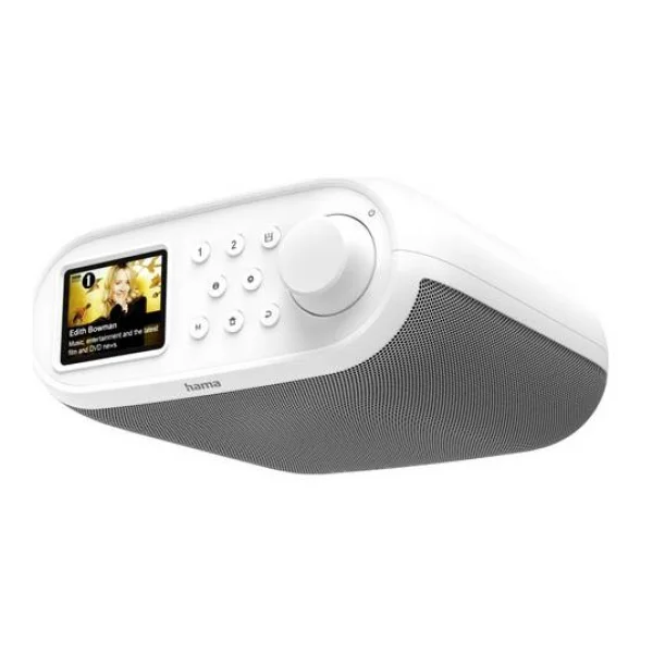 Hama Digitalradio DIR400 , DAB+/Internetradio/Bluetooth® RX/App, Wecker, Weiß Internetradio HiFi-Tuner Weiß