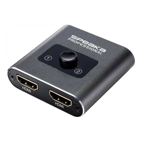 SpeaKa Professional SP-BDS-120 1+2 Port HDMI-Switch UHD 4K @ 60Hz