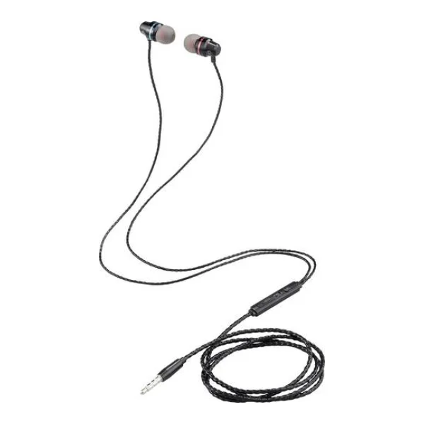 Renkforce RF-IE-JH01 In Ear Headset kabelgebunden Schwarz Fernbedienung Telefon