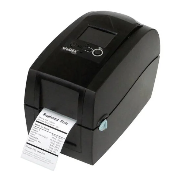 Godex RT200i Etikettendrucker Thermotransfer, Thermodirekt 203 x 203 dpi Etikettenbreite (max.): 60mm USB, RS-232, LAN