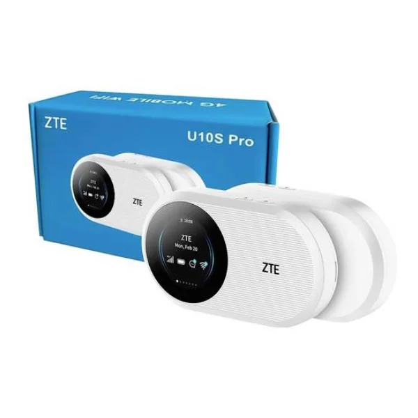 ZTE U10S Pro Wi-Fi 6 GHz Wi-Fi 4 mobiler WLAN Router weiß tragbar