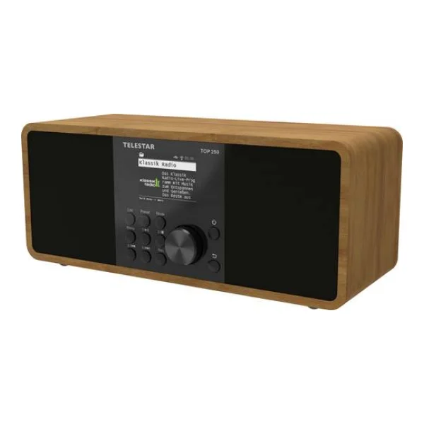 Telestar TOP 250 Holz Internet Kofferradio DAB+, Internet, UKW WLAN, USB, UKW, Internetradio, DAB+, Bluetooth® Holz