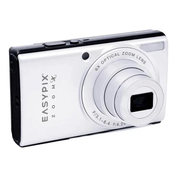 Easypix ZOOMX VX1372 Digitalkamera Opt. Zoom: 6 x Silber, Schwarz inkl. Tasche WiFi