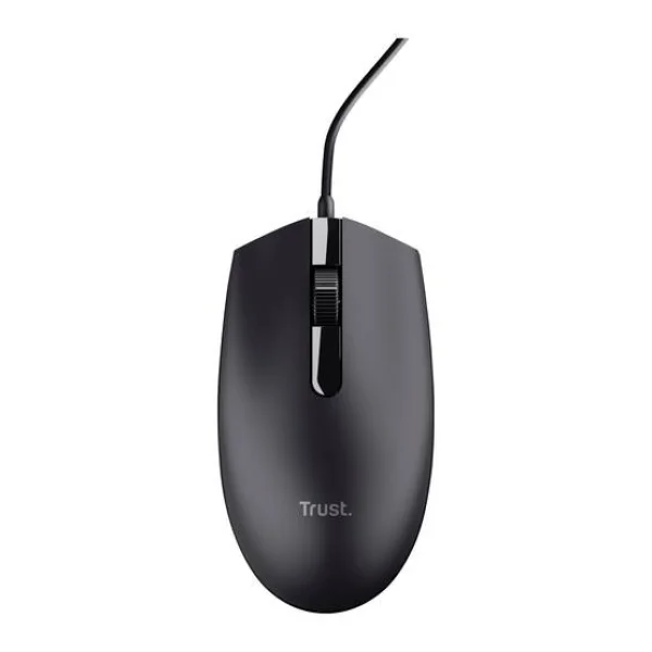 Trust TM-101 Maus USB Optisch Schwarz 3 Tasten 1200 dpi Integriertes Scrollrad