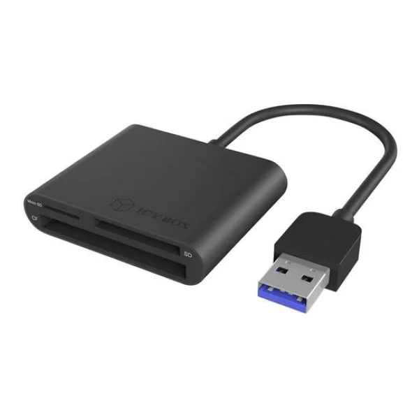 ICY BOX Externer Speicherkartenleser USB-A (USB 3.2 Gen 1) Schwarz