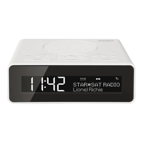 TechniSat DigitRadio 51 Radiowecker DAB+, UKW AUX Weiß