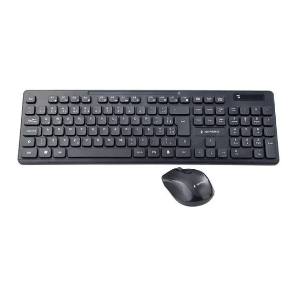 Gembird Funk Tastatur, Maus-Set Deutsch, QWERTZ Schwarz