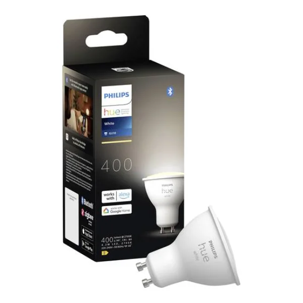 Philips Hue LED-Leuchtmittel 23017000 EEK: E (A - G) HueW GU10 Warmweiß