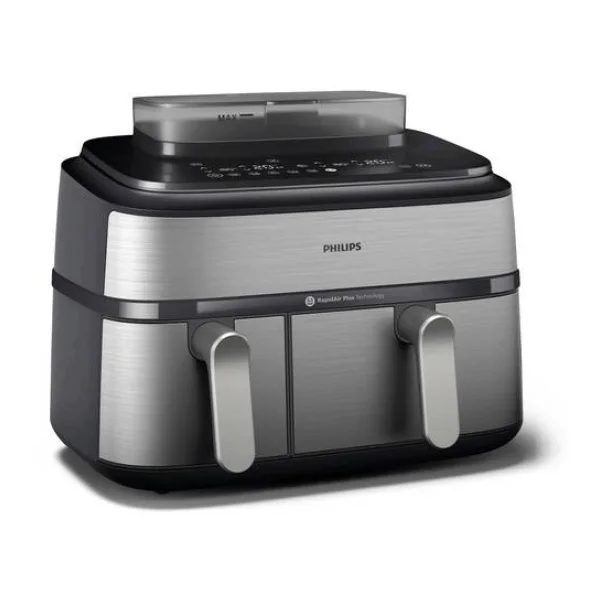 Philips Heißluftfritteuse 9l 2750W stufenloser Temperaturregler Silber