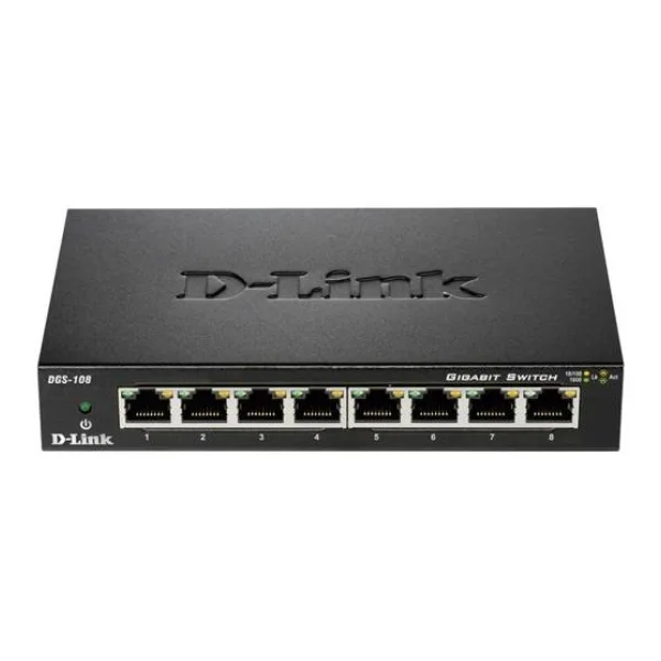D-Link DGS-108/E DGS-108 Netzwerk Switch 8 Port 1 GBit/s