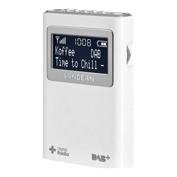 Sangean DPR-39 Taschenradio DAB+, UKW Weiß