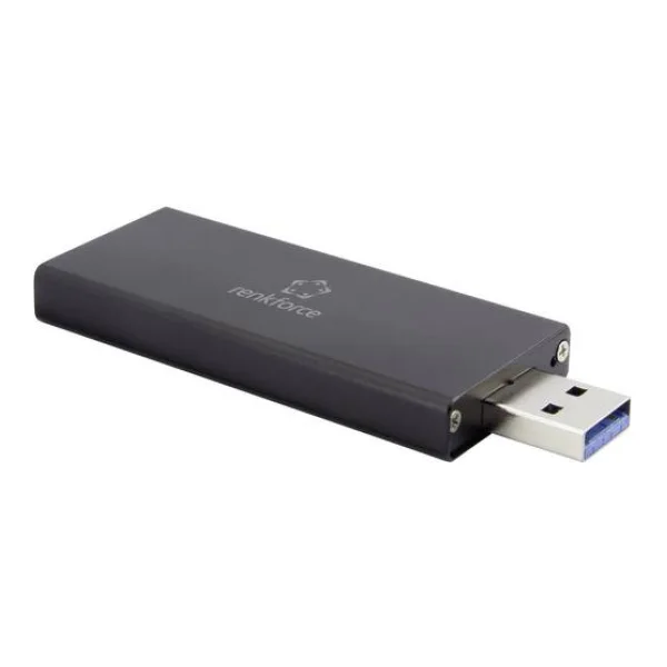 Renkforce RF-4521561 M.2 SSD-Gehäuse USB-A (USB 3.0) 5 GBit/s M.2 SATA 2230, 2242 RF-4521561