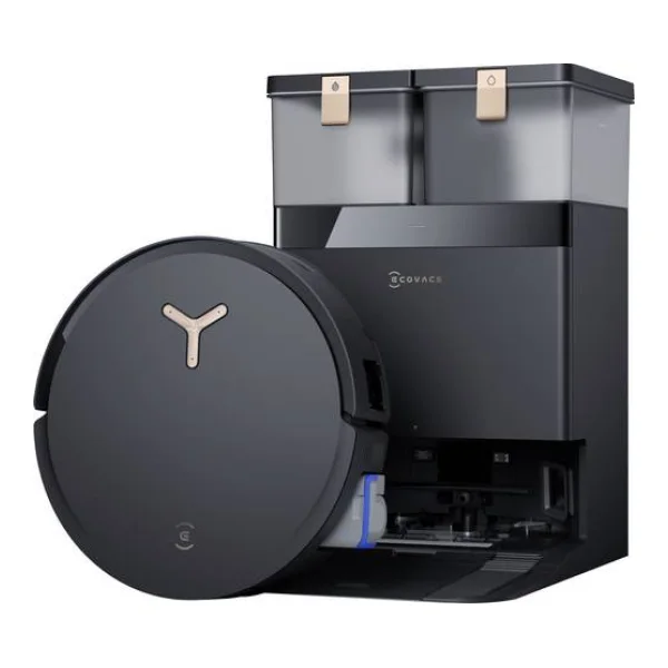 ECOVACS DEEBOT X8 PRO OMNI Saug-und Wischroboter Schwarz Sprachgesteuert, Fernbedienbar, kompatibel mit Amazon Alexa, kompatibel mit Google Home
