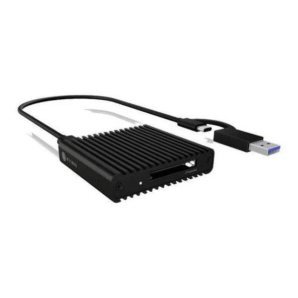ICY BOX IB-CR404-C31 Externer Speicherkartenleser USB-C®, USB-A (USB 3.2 Gen 2) Schwarz