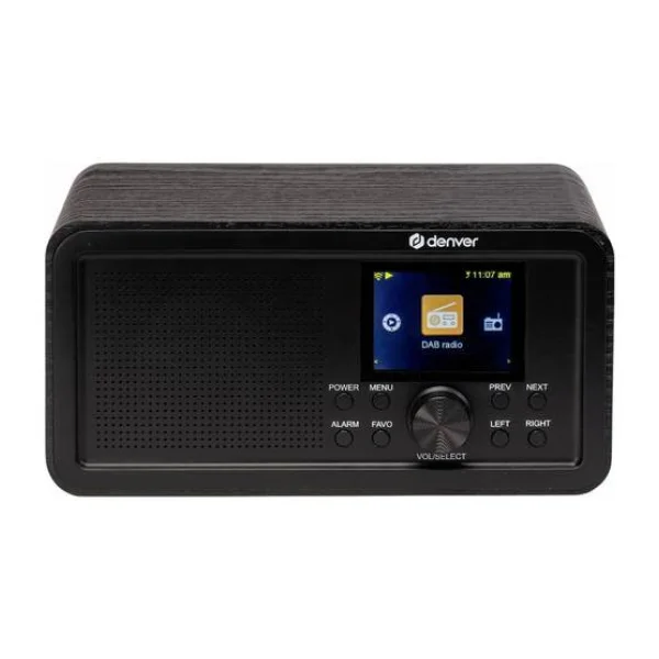 Denver DIR-200 Internet Tischradio DAB+, FM, Internet Internetradio, UKW, Bluetooth®, DAB+, WLAN Weckfunktion Schwarz