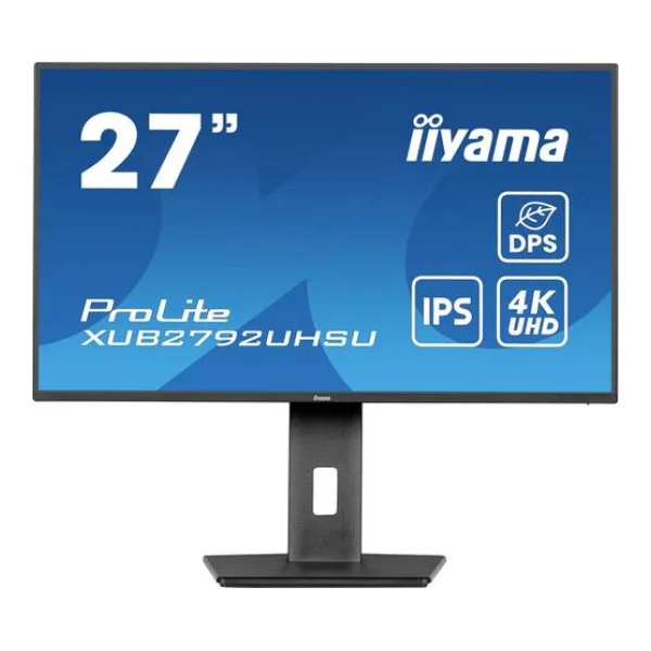 Iiyama ProLite XUB2792UHSU-B6 LED-Monitor EEK F (A - G) 68.6 cm (27 Zoll) 3840 x 2160 Pixel 16:9 4 ms HDMI®, DisplayPort, Kopfhörer (3.5 mm Klinke
