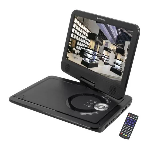 soundmaster PDB1910SW Tragbarer DVD-Player 25.9 cm 10.1 Zoll EEK: E (A - G) Akkubetrieb, inkl. DVB-T Antenne, mit integriertem DVD Player Schwarz