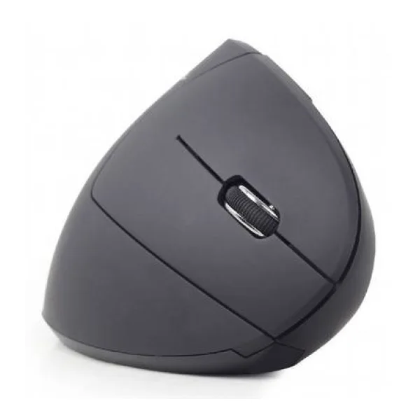 Gembird MUSW-ERGO-01 Ergonomische Maus Funk Optisch Schwarz 6 Tasten 1600 dpi Ergonomisch