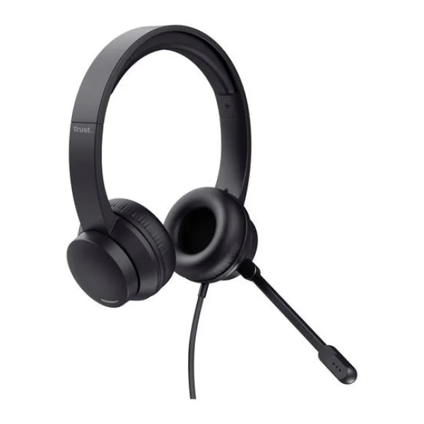 Trust HS-201 Over Ear Headset kabelgebunden Stereo Schwarz Computer