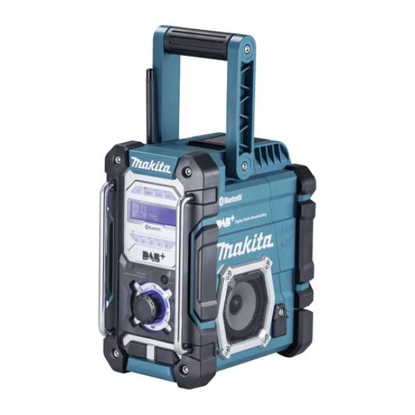 Makita DMR112 Baustellenradio DAB+, UKW AUX, Bluetooth®, USB spritzwassergeschützt Türkis, Schwarz