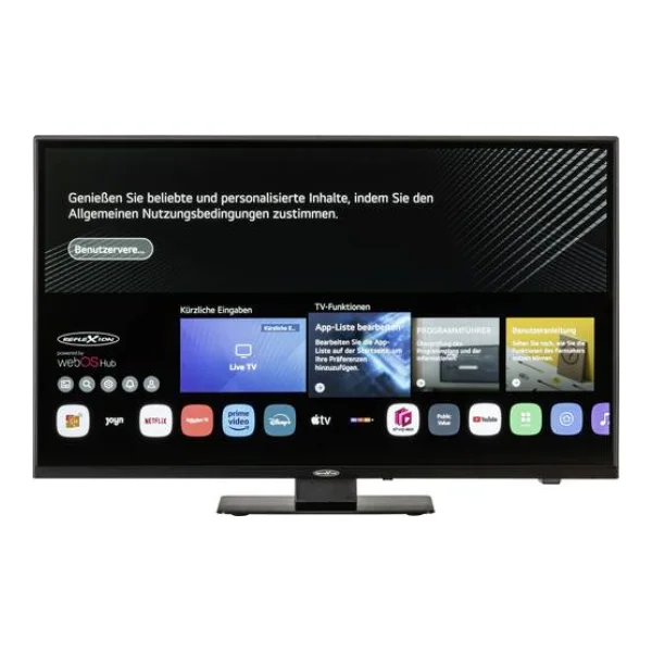 Reflexion LDDX24iBT_B LCD-TV 60cm 24 Zoll EEK E (A - G) DVB-T2, DVB-C, DVB-S2, Full HD, Smart TV, WLAN, DVD-Player, CI+ Schwarz