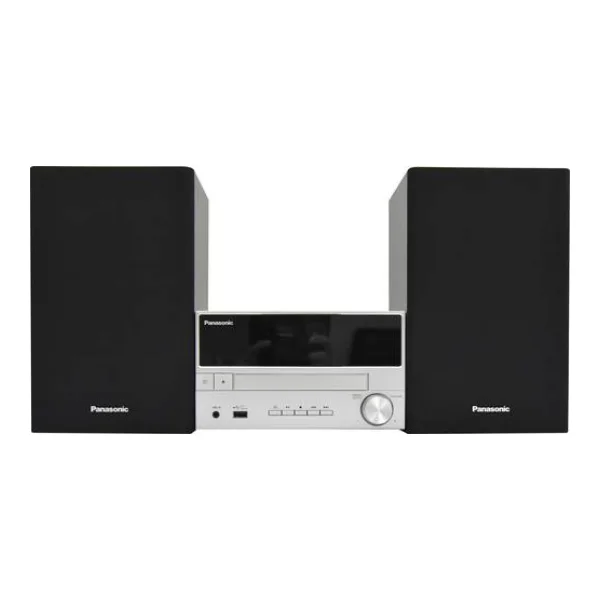 Panasonic SC-PM302E-S Stereoanlage Bluetooth®, CD, USB, DAB+, UKW, Inkl. Fernbedienung 20W Silber