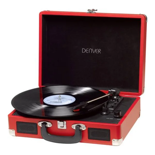 Denver VPL-120 USB-Plattenspieler Rot