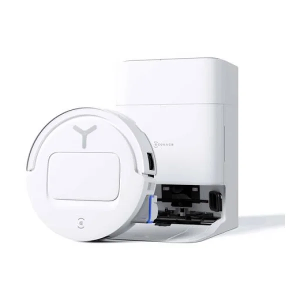 ECOVACS DEX68-13EC Saug-und Wischroboter Weiß App gesteuert, Beutellos, mit Wischfunktion