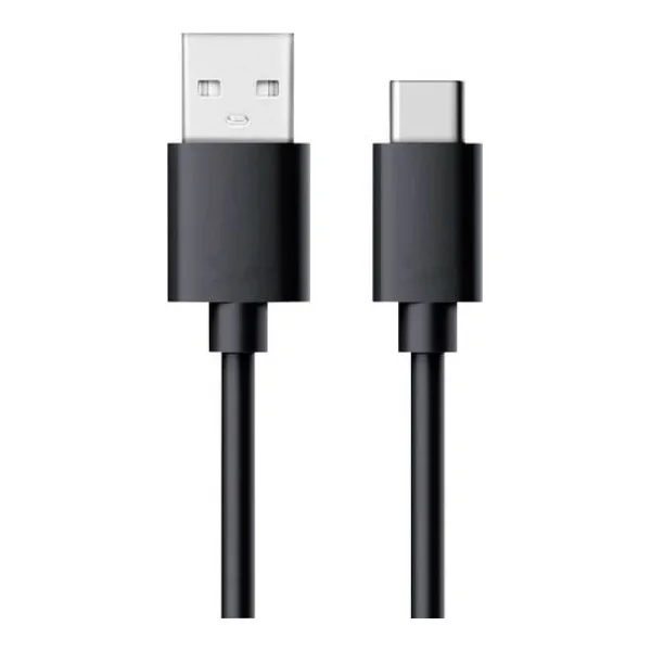 RealPower USB-Kabel USB 2.0 USB-A Stecker, USB-C® Stecker 0.60m Schwarz 255650