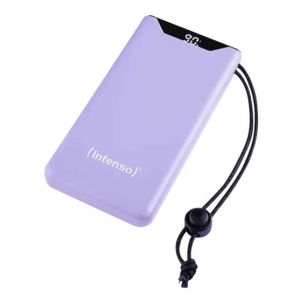 Intenso F10000 Powerbank 10000 mAh Quick Charge, USB PD LiPo USB-A, USB-C® Purple Statusanzeige