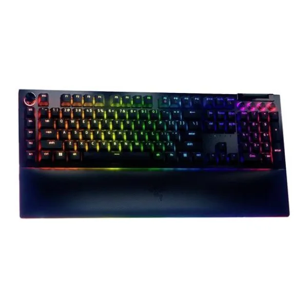 RAZER BlackWidow V4 Pro Green Switch Kabelgebunden Gaming-Tastatur Deutsch, QWERTZ Schwarz Beleuchtet